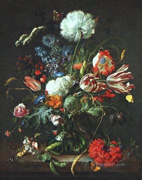 バロック Painting - 花瓶 オランダ バロック ヤン ダヴィッツ デ ヘーム